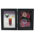 Decorative Black Preserved Fresh Flower  Display Frame for Valentine's Day